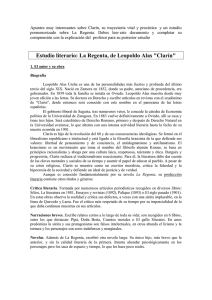 Estudio literario de Clarín y La Regenta