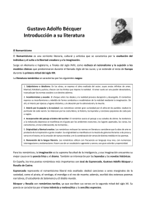 Gustavo Adolfo Bécquer Introducción a su literatura