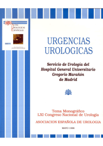 URGENCIAS UROLOGICAS - Asociación Española de Urología