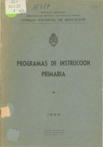 Programas de instrucción primaria