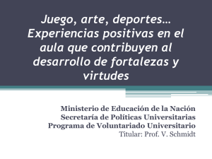 Juego, arte, deportes&hellip; Experiencias positivas en el aula que