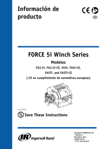 Información de producto FORCE 5i Winch Series
