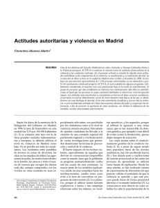 Actitudes autoritarias y violencia en Madrid