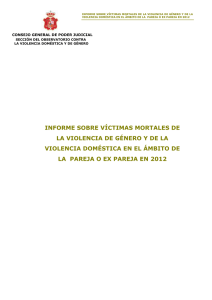 informe sobre víctimas mortales de la violencia de