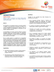 honestidad - Pan de Vida Colombia