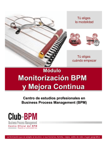 Monitorización BPM y Mejora Continua - Club-BPM