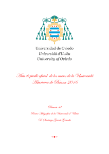 Actu de pieslle oficial de los cursos de la Universidá Asturiana de