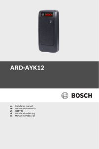ARD-AYK12 - Bosch Security Systems