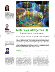 Materiales inteligentes (II): Aplicaciones tecnológicas