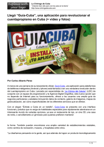 Llegó “Guía-Cuba”, una aplicación para revolucionar el