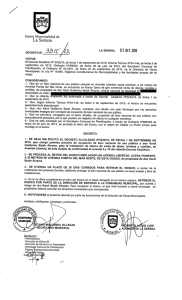 Page 1 Ilustre Municipalidad de La Serena Decreron 33/( //3, LA