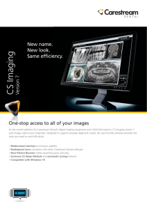 CS Imaging Version 7: Information Sheet