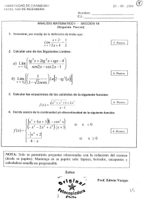 ANALISES MATEMATICO¡ - SECCIÓN 10 (Segundo Pareiai)