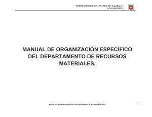 manual de organización específico del departamento de recursos