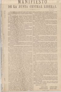 Manifiesto de la Junta Central Liberal : 25 de Abril de 1881 / Santos