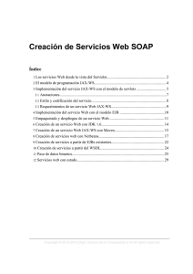 Creación de Servicios Web SOAP