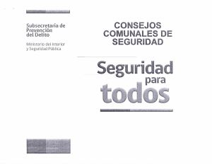 CO SEJOS COMUNALES DE SEGURIDAD