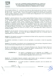 Primera sesión 2006 - Comisión para la Regularización de la