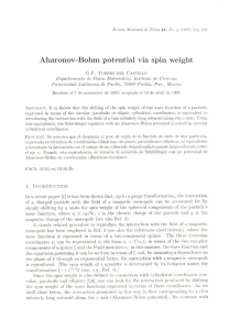 Aharonov-Bohm potential via spin weight