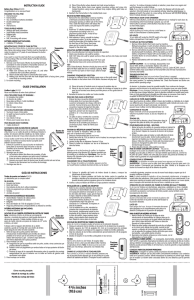 instruction guide guía de instrucciones guide d`installation