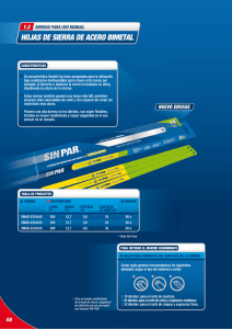 m SIERRAS PARA usa MANUAL HOJAS DE SIERRA