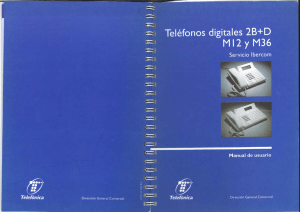 Manual centralita digital Ericsson 2B+D M12 y M36