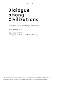 Dialogue among civilizations: the political aspects of the dialogue of