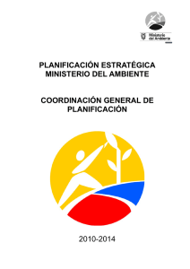planificación estratégica ministerio del ambiente coordinación