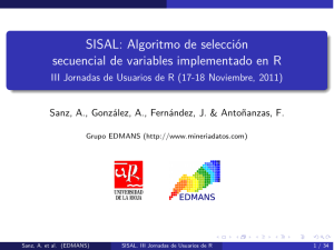 SISAL: Algoritmo de selección secuencial de variables