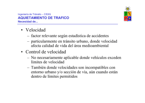 Velocidad • Control de velocidad