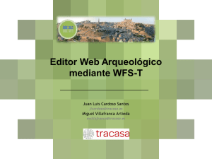 Editor Web Arqueológico mediante WFS-T