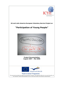 Participation of Young People - International Cultural Youth Exchange