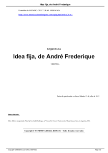 Idea fija, de André Frederique