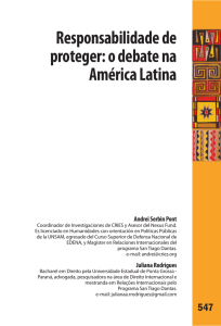 Responsabilidade de proteger: o debate na América Latina