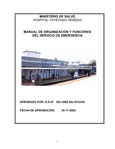mof servicio emergencia - Hospital Cayetano Heredia