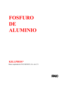 fosfuro de aluminio - fax mexico, s.a. de c.v.
