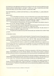 INCIDENCIA DE PRESION INTROCULAR ELEVADA EN 1333