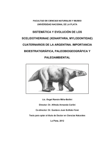 SISTEMÁTICA Y EVOLUCIÓN DE LOS SCELIDOTHERIINAE