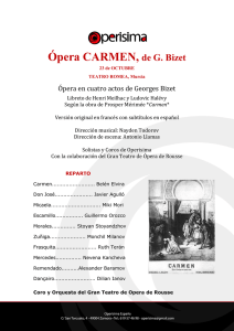 Ópera CARMEN, de G. Bizet
