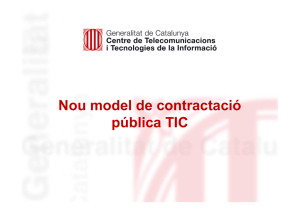 Nou model de contractació pública TIC - Sala de premsa