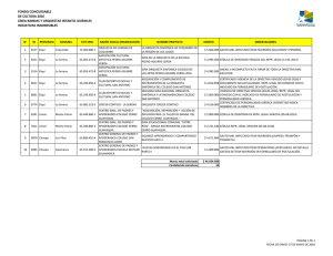 Proyectos Inadmisibles