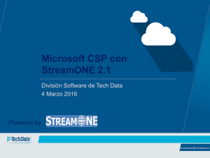 Microsoft CSP con StreamONE 2.1