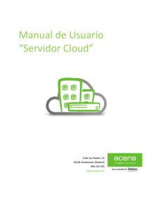 Manual de Usuario “Servidor Cloud”