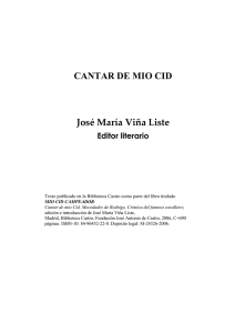CANTAR DE MIO CID José María Viña Liste