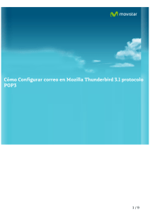 Cómo Configurar correo en Mozilla Thunderbird 3.1