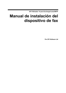 Manual de instalación del dispositivo de fax