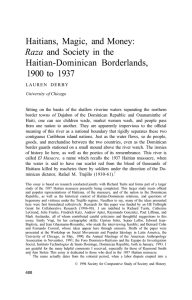 Haitians, Magic, and Money: Raza and Society in the Haitian
