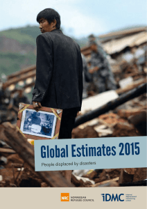 People displaced by disasters - Global Estimates 2015