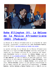 Jazz II. La Odisea de la Música Afroamericana