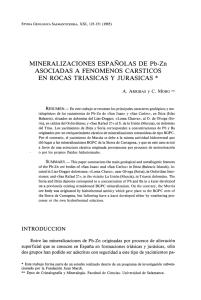 Mineralizaciones españolas de Pb-Zn asociadas a